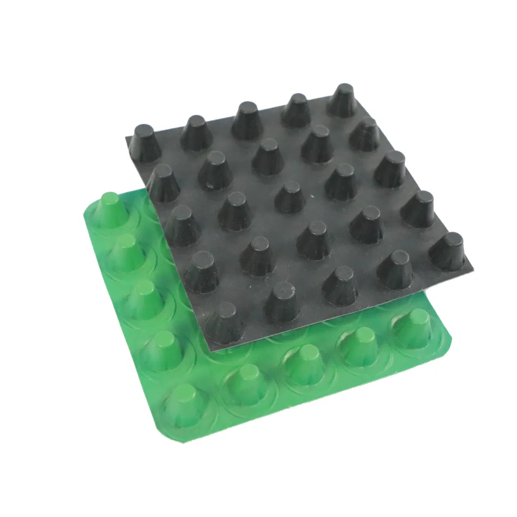 8mm Dimple Height Roof Garden Waterproofing Plastic Drain Cell HDPE Drainage Board