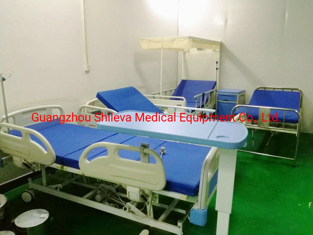 Basic Customization Hospital Furniture Stainless Steel Medical Nursing Bed with Cranks (SLV-B4021S)