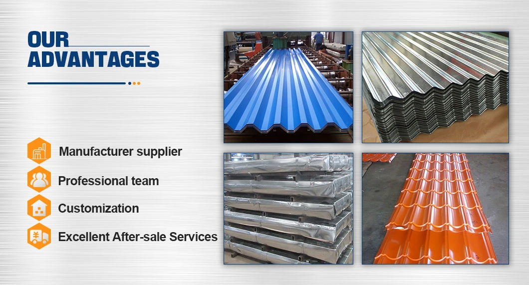 Manufacturer Z100 ASTM Galvanized Zinc Metal Galvanized Corrugated Roofing Sheet