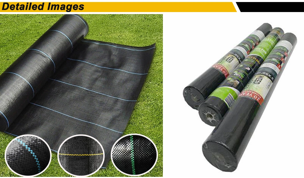 100% New PP Woven Geotextile Landscape Weed Control Mulch Film for Agriculture Uses