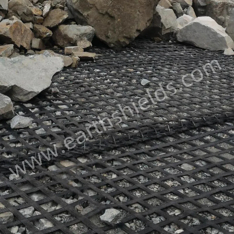 Pet Polyester Geogrid Underground Supporting Net Mining Geogrid