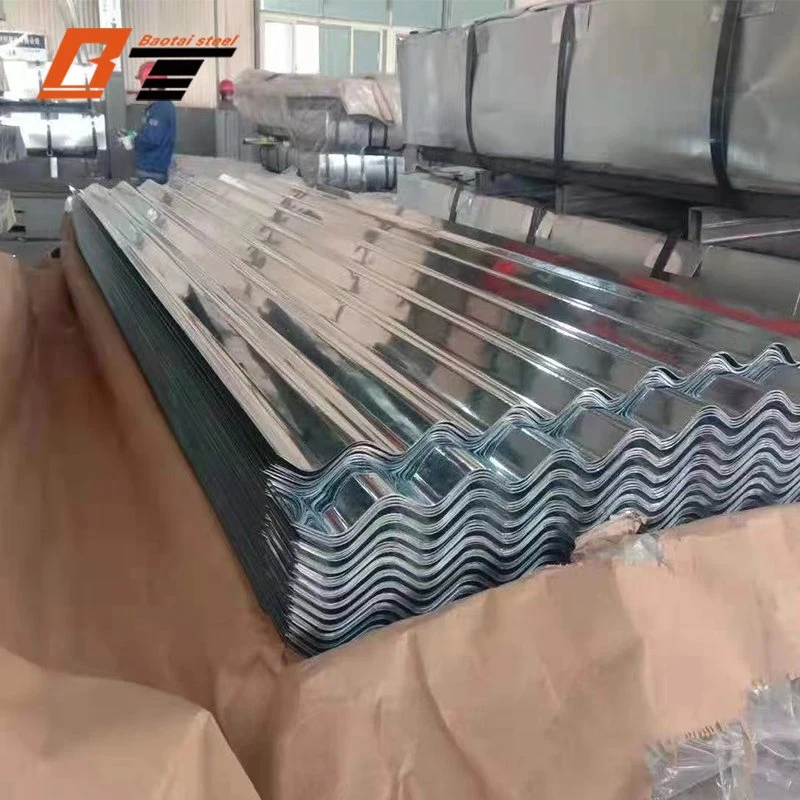 AISI ASTM DIN Z40g Z275g Z350g Aluzinc Az150 Dx51d Board Roofing Sheet Insulated Steel Roofing Sheet Galvanized Corrugate Plate