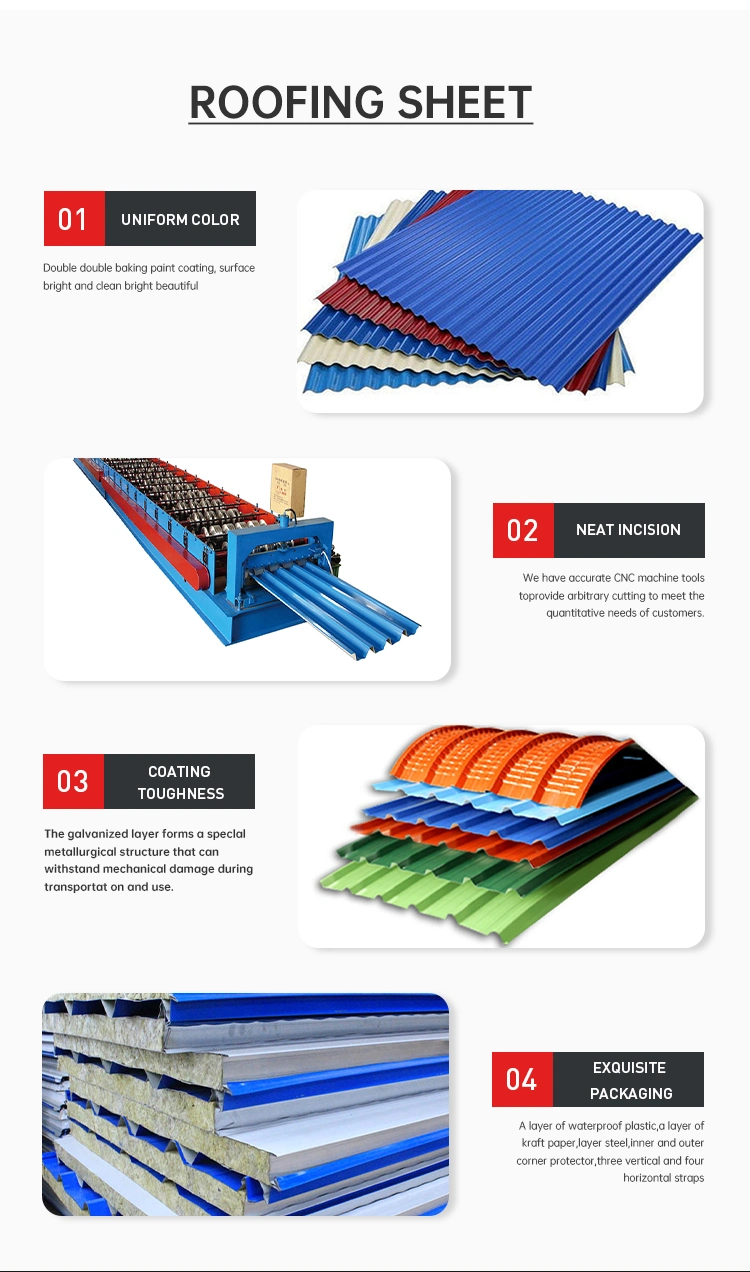 PPGI Colour Galvanized Corrugated Steel Roofing Sheet, Structural Material Steel Corrugated Roof Sheet