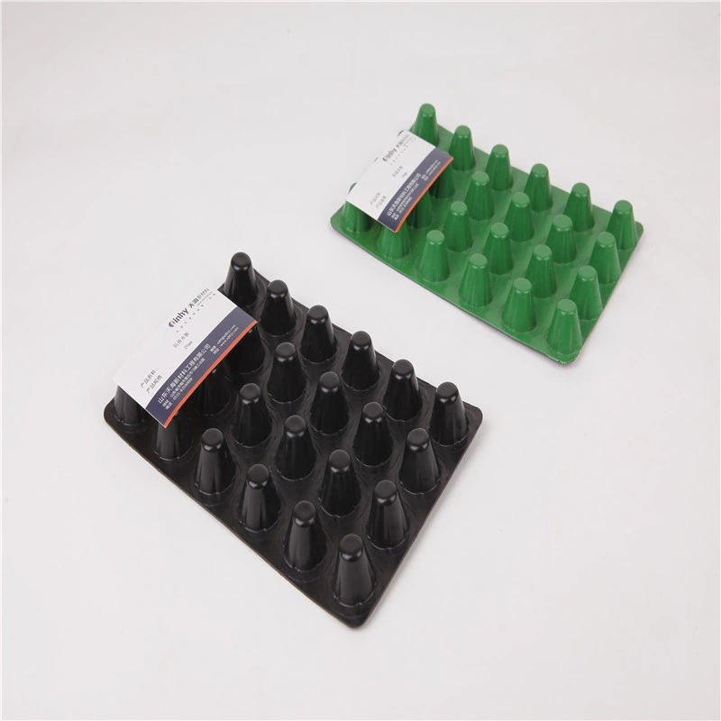 Waterproof MDF Dimple HDPE Drainage Board with Geotextile