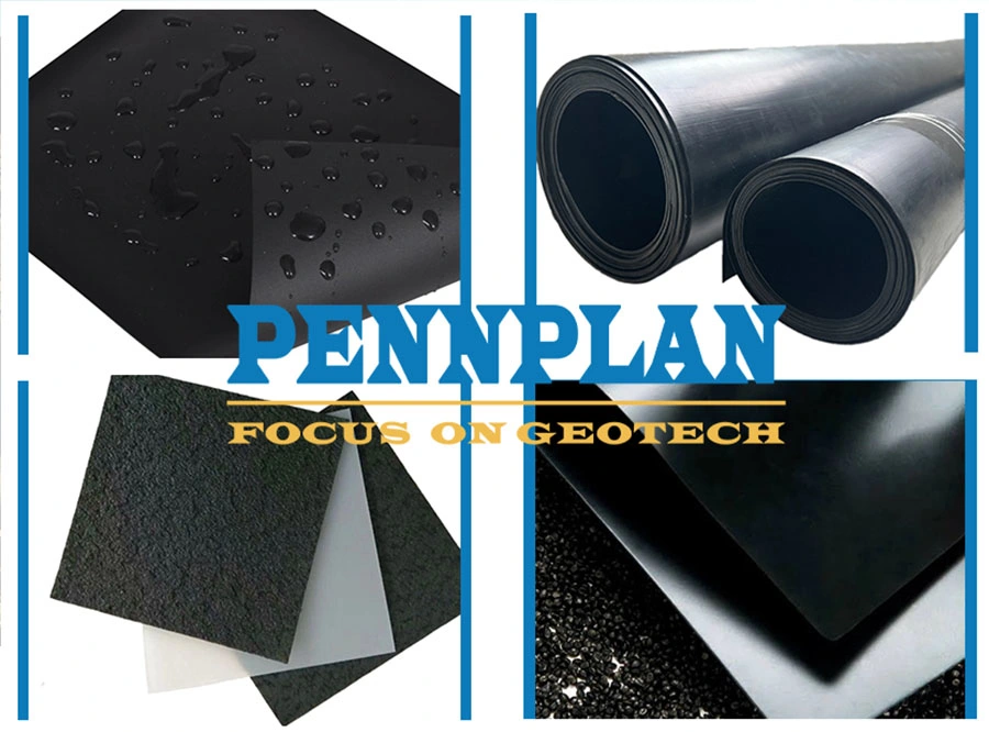 ASTM High Quality 0.2mm~3.0mm HDPE LDPE Waterproof Geomembrane for Agriculture Pond Liner Smooth and Textured for Landfill Anti-Seepage Geomembrane