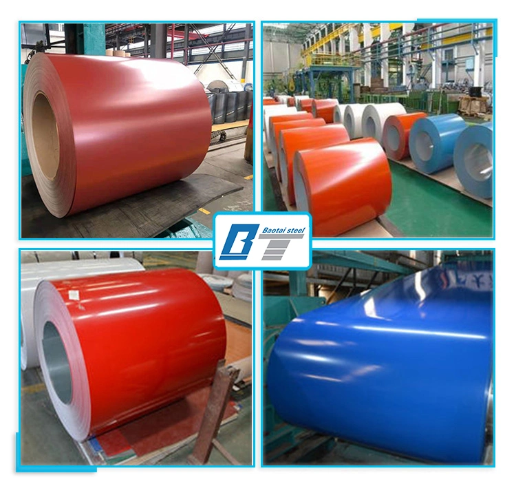 PPGI Color Coated Galvanized Steel Coils Manufacturer Factory in Jinan