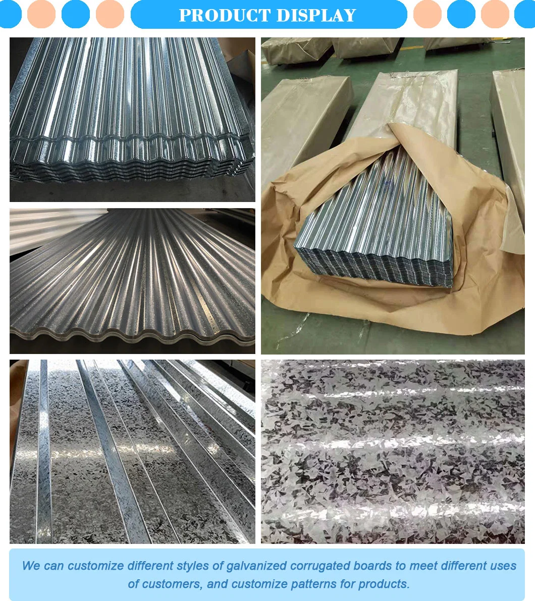 Wholesale Price Metal Corrugated Galvanized Steel Sheets Zinc Roofing Sheets for Roofing