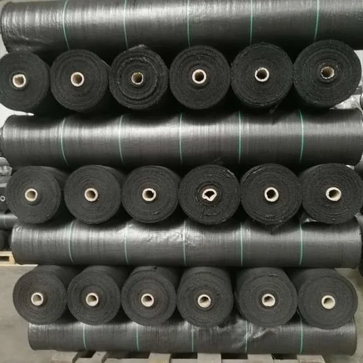 Black Color Weed Mat Woven Geotexitle Weed Barrier Fabric