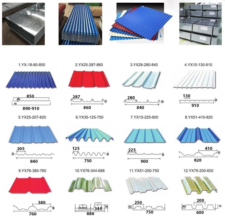 Building Material PPGI PPGL Color Coated Steel Sheet/ Galvanized Coated Corrugated Galvanized Zinc Steel Roof Sheet /Galvalume Zinc ASTM Roofing Sheet