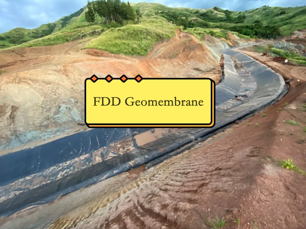 FDD Fish Farm Pond Liner HDPE Geomembrane 1mm 1.5mm 2mm 2.5mm Manufacturer