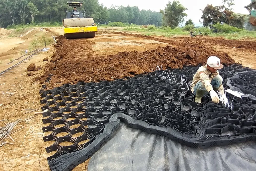 Driveway Geo Cell Textured Grid Gravel Driveway Soil Stabilizer Polymer for Road HDPE Geocells