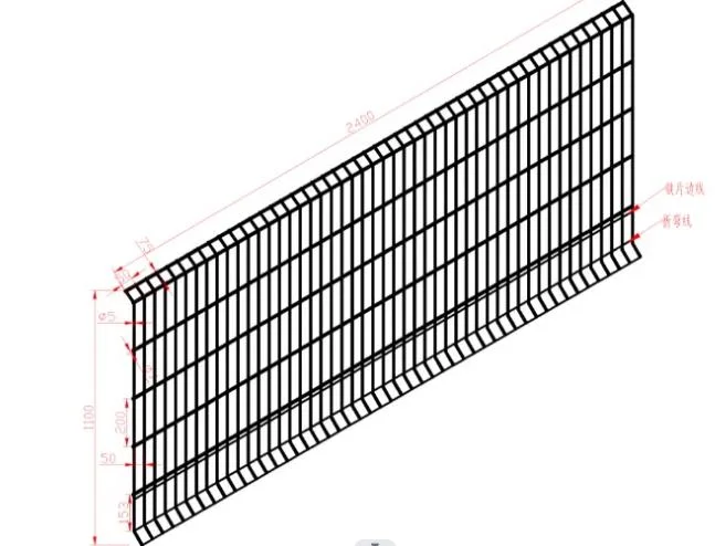 Powder Coated Building Construction Safety Edge Fall Protection Barrier Fence