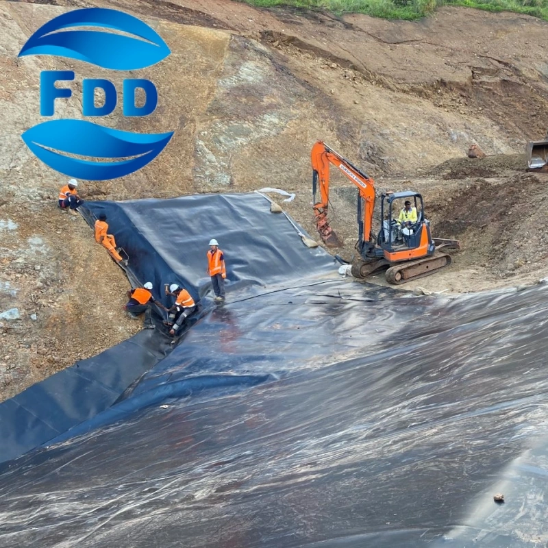 FDD Fish Farm Pond Liner HDPE Geomembrane 1mm 1.5mm 2mm 2.5mm Manufacturer