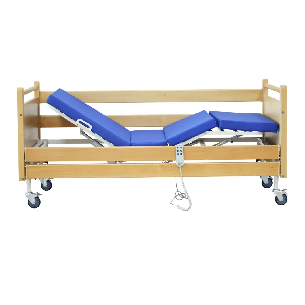 Electric Adjustable Bed Design Furniture Wooden Home Care Elderly Bed Patient Hospital Bed