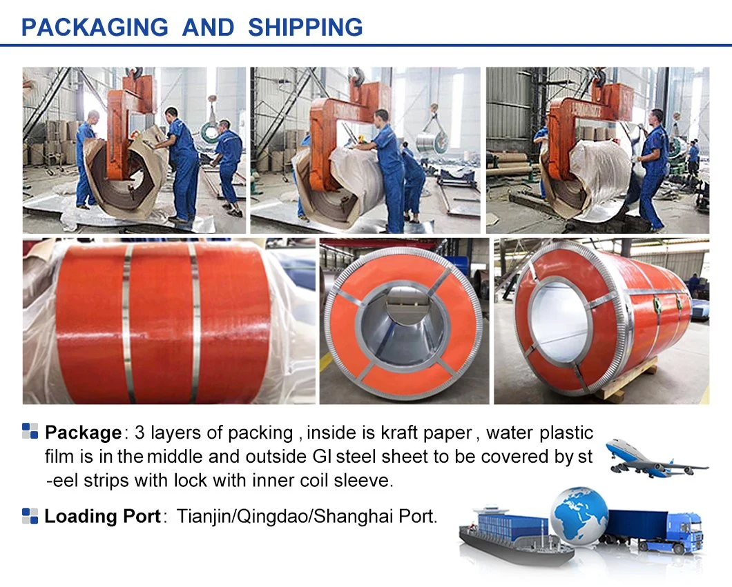 China Supplier PPGI Dx51d Prepainted Galvanized Steel Coil Color Coated Coil Price