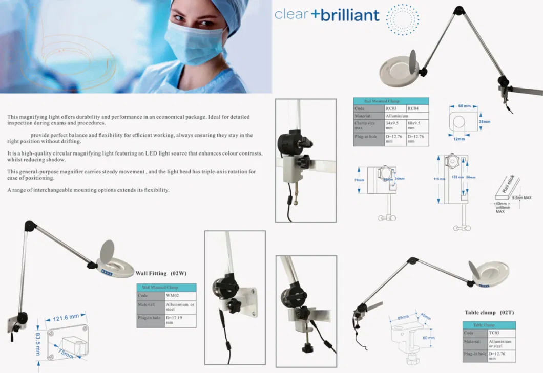 Hochey Medical Good Quality Ceiling LED Surgical Shadowless Lamp for Hospital Examination