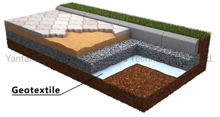 Manufacturers Custom Needle Punched Nonwoven Geotextile Road Maintenance Slope Protection