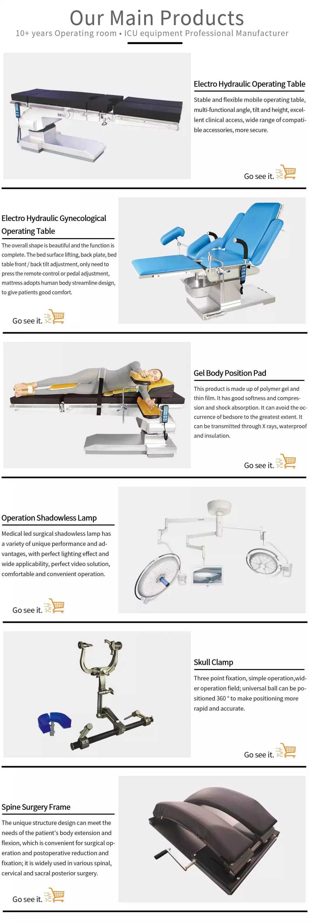 G-Arm Fluoroscopy Operating Table Imaging C-Arm Compatible Operating Table Cost