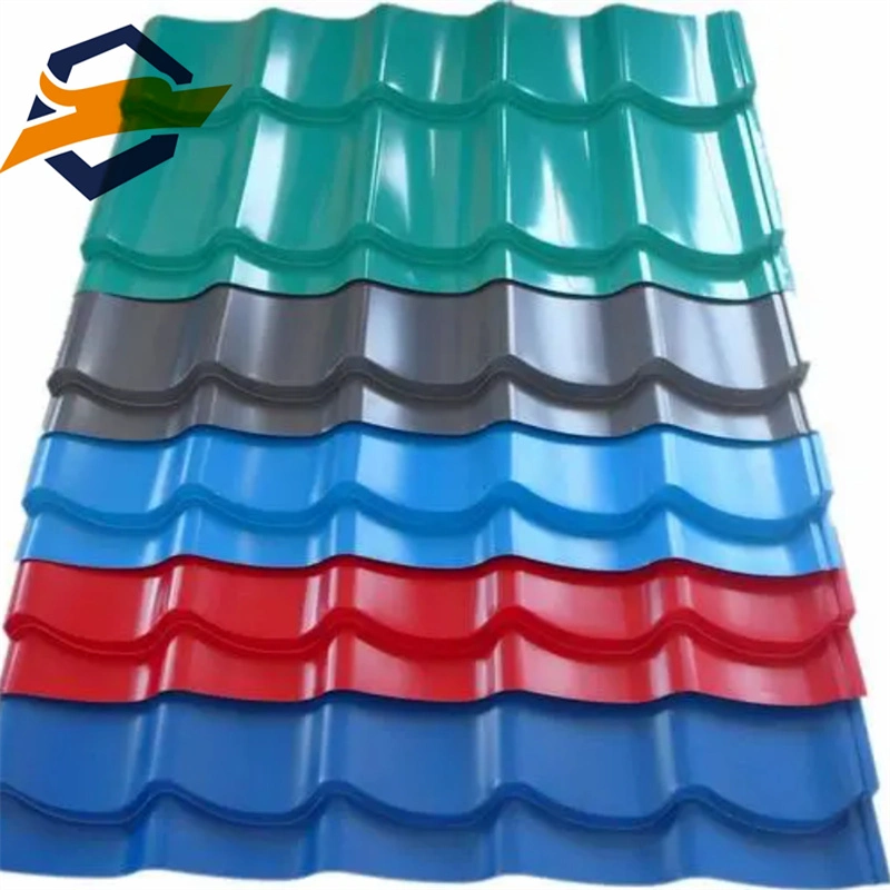 Wholesale Price Gi Galvanized Roofing Tiles Metal Corrugated Steel Tile Zinc Color Coated Galvanized/Galvalume Roof Sheet Prepainted Wave Steel Roofing Sheet