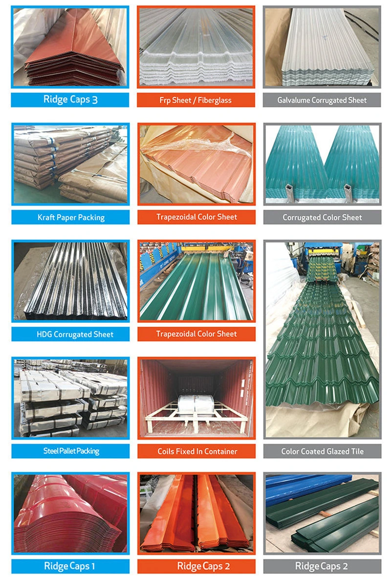 Factory SGCC/Dx51d+Z 0.28mm 0.22mm PPGI PPGL Corrugated Gi Zinc Roofing Sheet A755 A792 D2244-16 D3276-15 D523-14