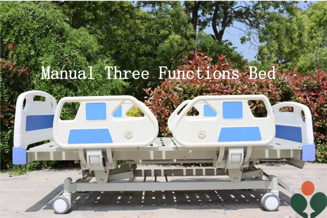 High-Capacity Hospitals&prime; Manual Three Functions Beds for Large Medical Facilities