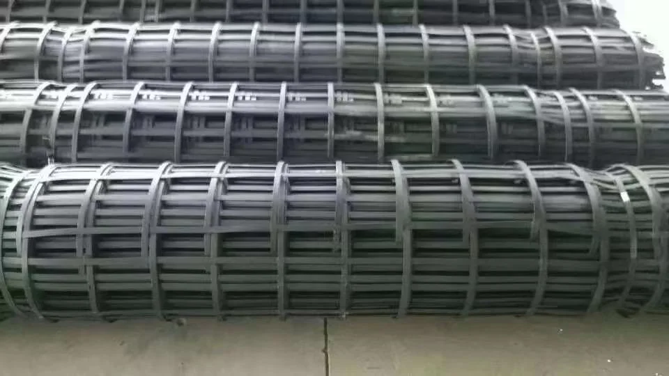 Geocomposite Composite Steel Plastic Geogrid Reinforced Biaxial Mining Production Wire Mesh