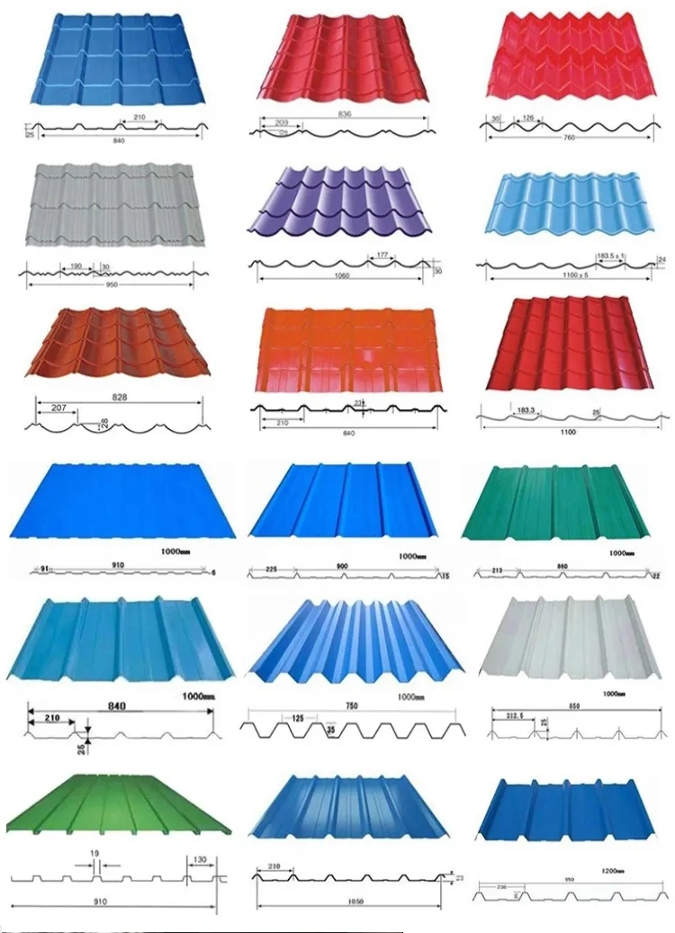 Factory Direct Sale Galvalume Galvanized Metal Roofing Aluzinc Color Coated Roofing Sheets