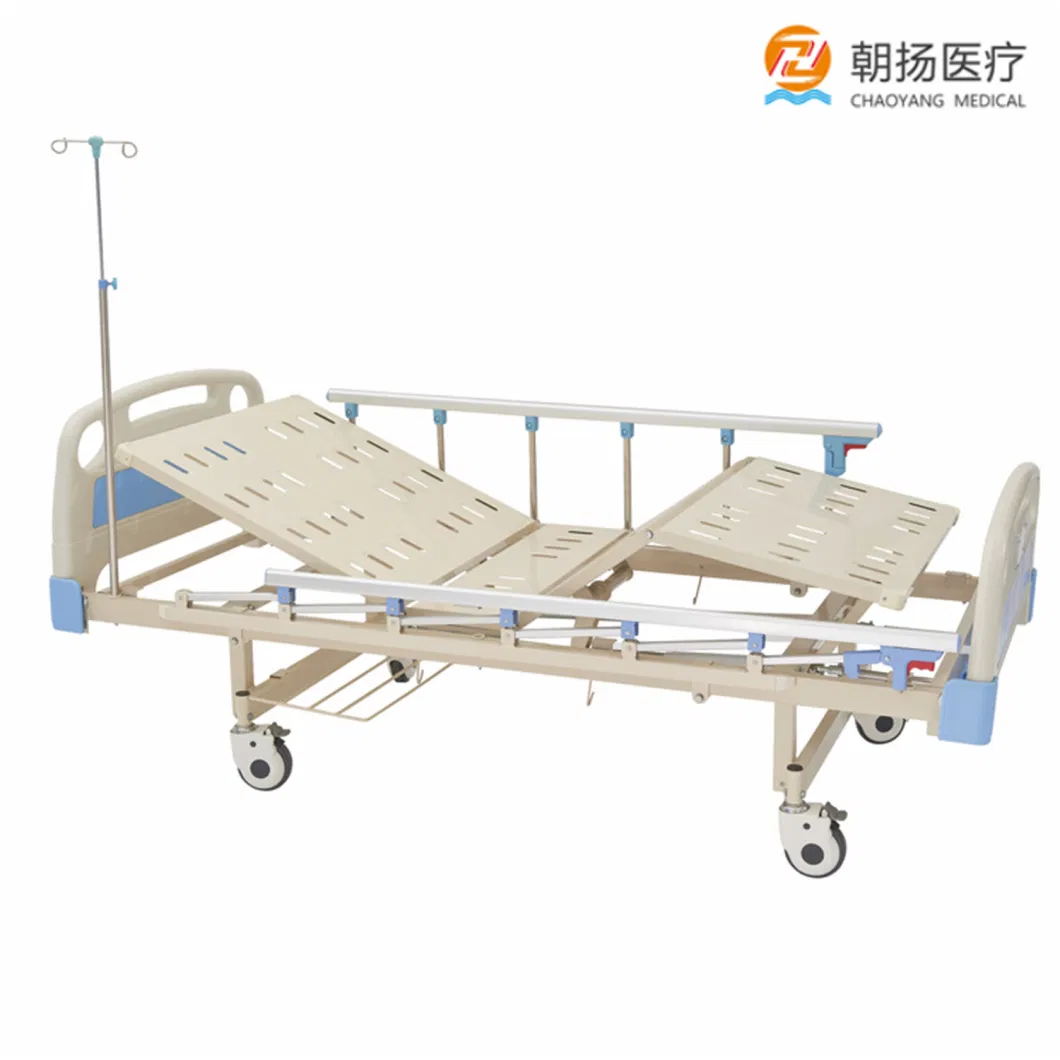 Two Crank Manual Medical Clinic Patient Bed Hospital Bed Price