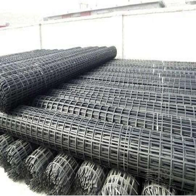 Steel Plastic Geogrids for Construction and Slope Protection New Materials