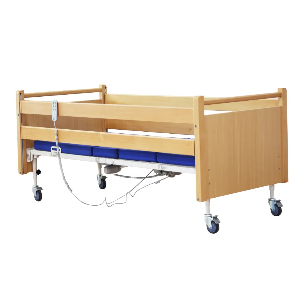 Electric Adjustable Bed Design Furniture Wooden Home Care Elderly Bed Patient Hospital Bed
