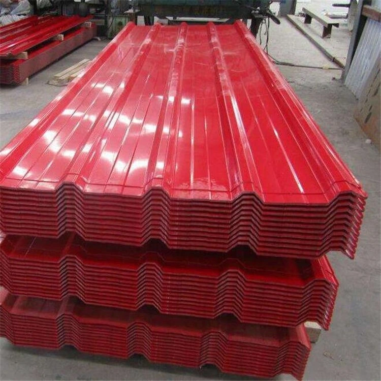 Customized Wholesale Corrugated Steel Roofing Iron Sheets Galvanized PPGI Metal Zinc Colour Coated Galvan Roofing Sheets