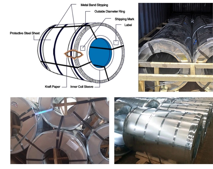 Dx51d Z40 Spangle Hot Dipped Zinc Coated Steel Coil Galvanized Steel