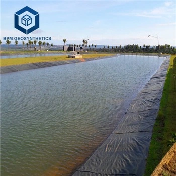 Waterproof HDPE Geomembrane Pond Liner for River Embankment Project in Singapore