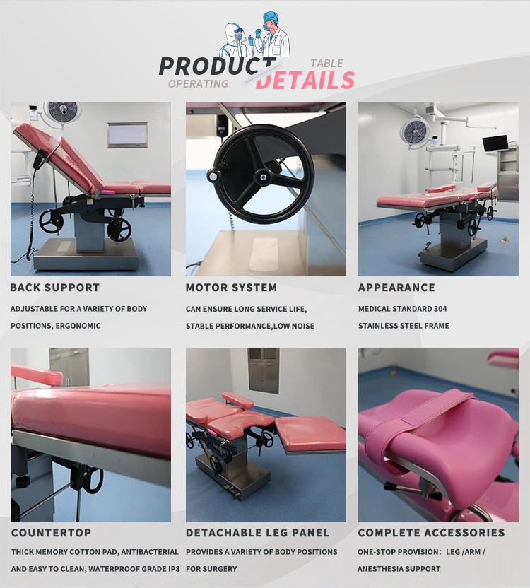 Semi-Electricmulti-Purpose Gynecological Bed Women Bed High Quality Hospital Operation Room Table Surgical Table
