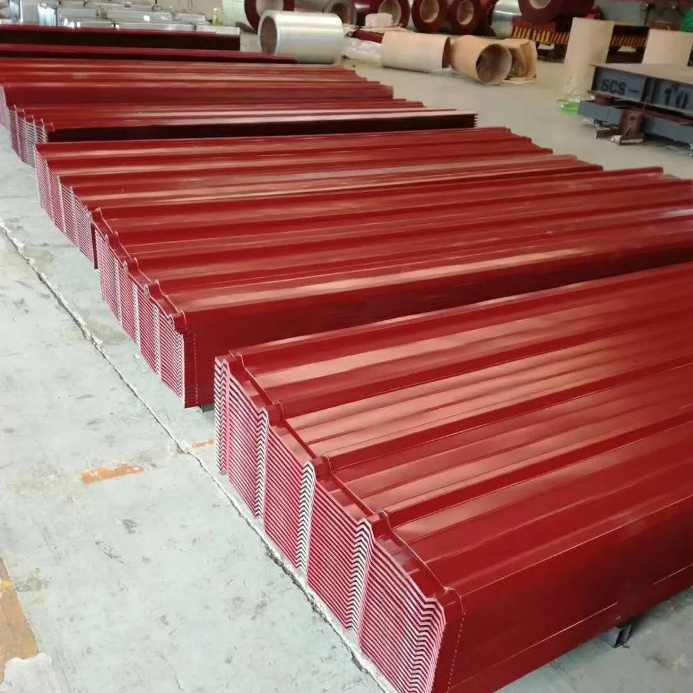 Factory Sale Colour Coated Prepainted Galvanized Steel Metal Roofing Sheet Corrugated Steel PPGI Roofing Sheet