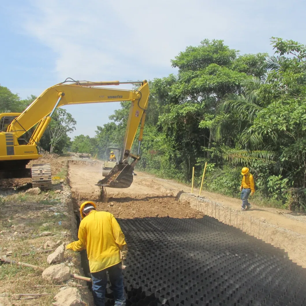 High Quality Textured / Smooth HDPE Geocell for Retaining Wall