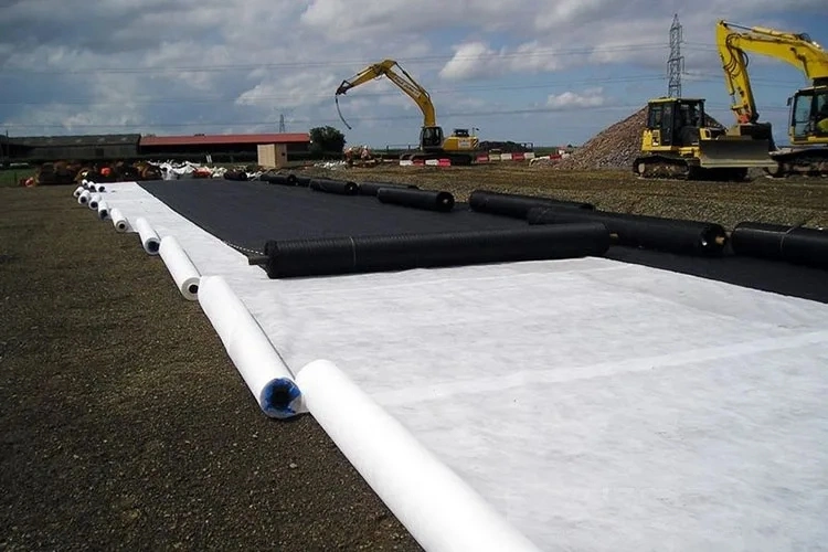 Geotextile PP Biaxial Plastic Geogrid Composite Pet Nonwoven Geotextile