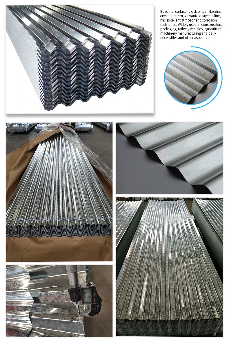 Gi Galvanized Galvalume Steel Corrugated Roofing Sheet 0.5mm Heat Resistant Roofing Sheets 24 Gauge 28gauge Dx51d Zincalum Aluminum Zinc Tile Metal Roof Sheet