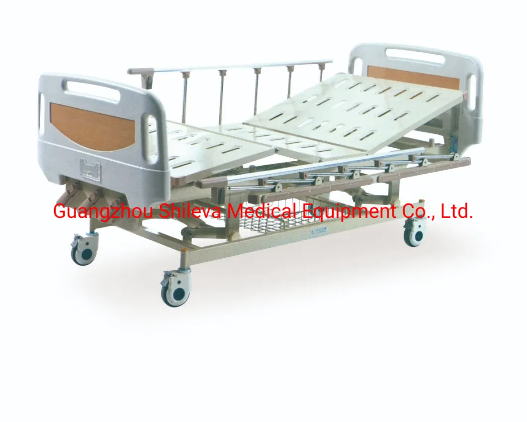 Basic Customization Hospital Furniture Stainless Steel Medical Nursing Bed with Cranks (SLV-B4021S)