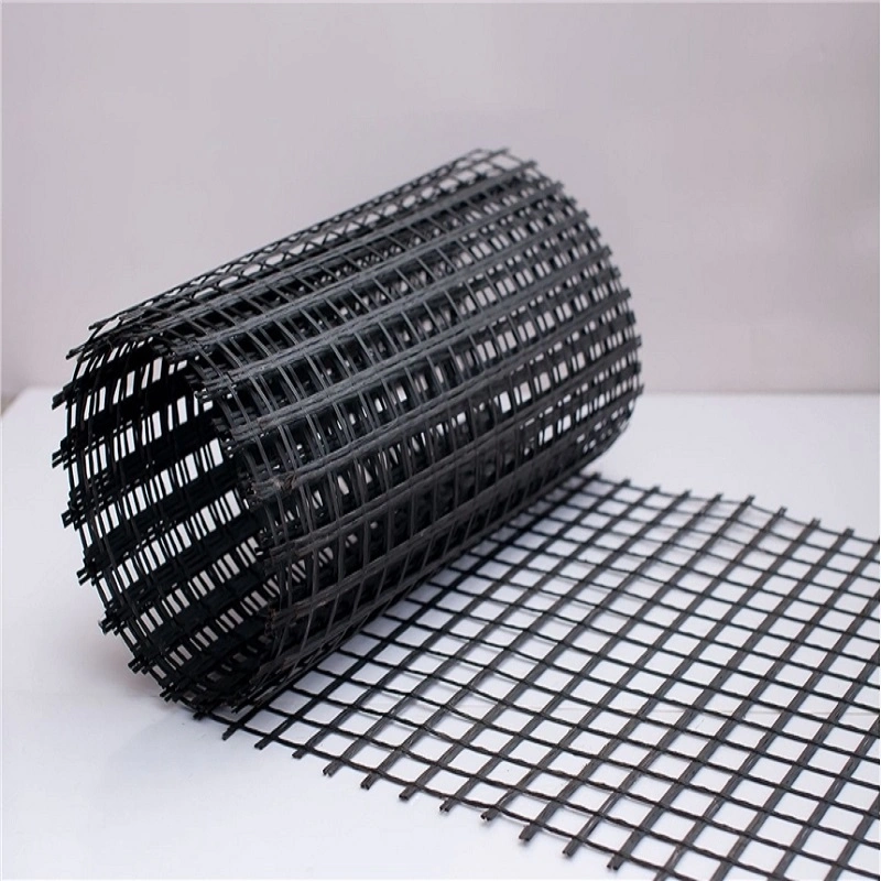 Manufacturer CE ISO9001 Fiberglass Geogrid for Driveway Road Reinforcement Construction