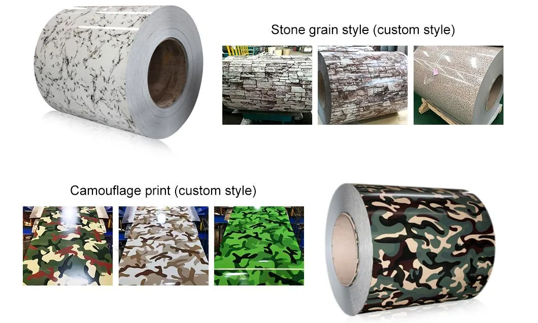 Chinese Supplier of G550 Prepainted Galvanized Wood Grain Printed PPGI Steel Coil with Low Price