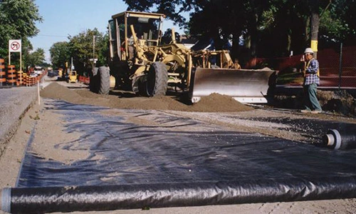 PP Woven Geotextile Fabrics Used in Geotechnical Cover Use Such as Filtration, Drainage, Separation of Soil Layers, Reinforcement, Stabilisation