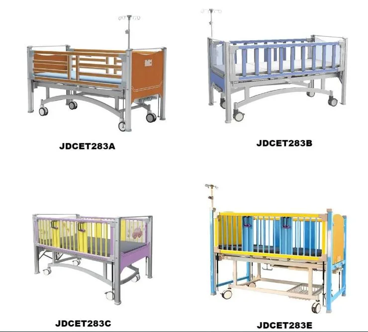 Beautiful Luxury Children Medical Two Manual Hospital Newborn Bed