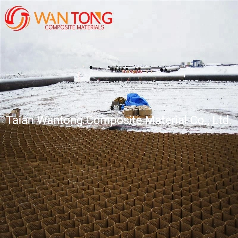 100-445 Factory Price Ultrasonic Welding HDPE Gravel Grid Geocell for Soil Stability