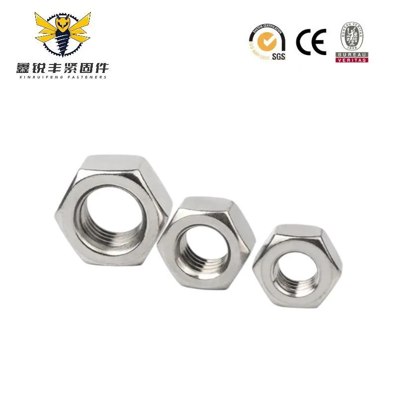 Fasteners Stainless Steel Carbon Steel Galvanized Zinc Hexagon Bolt Nut 10.9 DIN 934 Carbon Steel Hexagon Nut