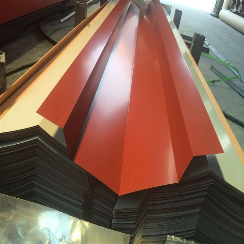 PPGI Corrugated Profiled Color Steel Roof Sheet Trapezoidal Prepainted Metal Roofing Sheet