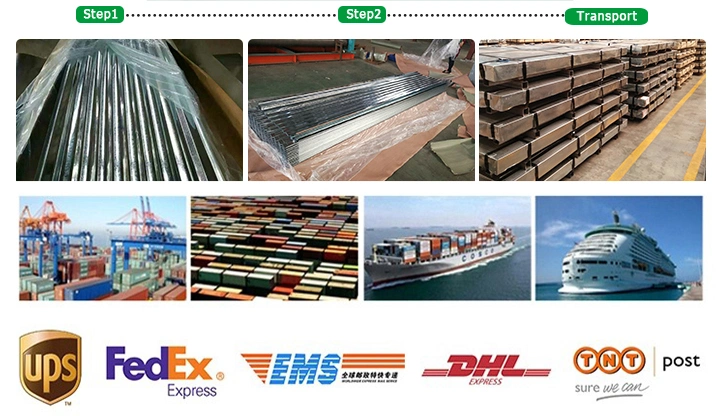 Metal Zinc Color Coated Corrugated Steel Sheet OEM