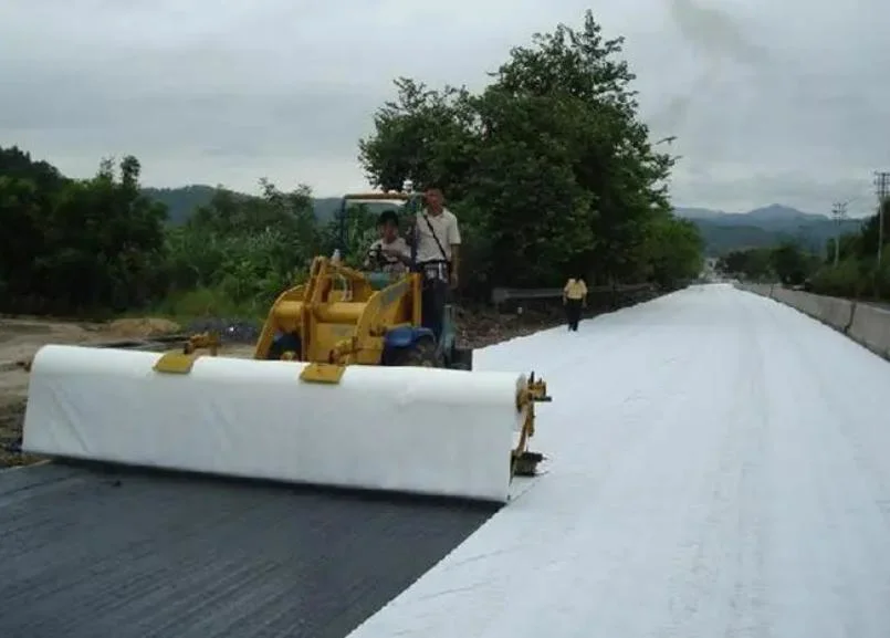 Geosynthetics Pet PP Non-Woven Textile Spunbonded Polypropylene Polyester Fabric Silt Non Woven Geotextile for Road Construction Building Construction