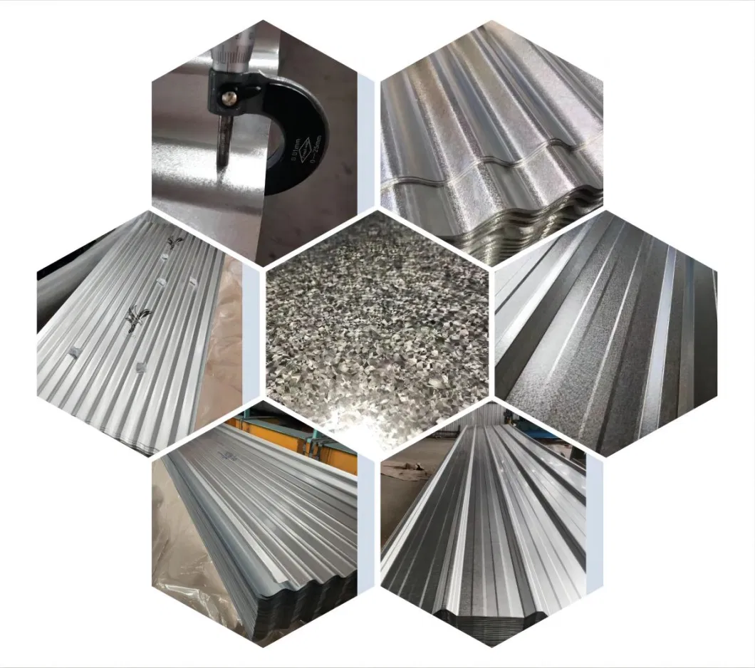 ASTM A792 G550 22/24/26/30/35 Gauge Az40 Zinc Aluminium Az150 G550 Anti Finger Galvanized Zincalume Aluzinc Coated Corrugated Roof Tile Galvalume Roofing Sheet