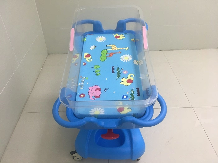 Luxury Hospital Medical Baby Bed with Gas Spring